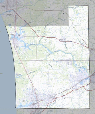 Ottawa County MI USGS topo map