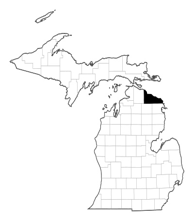 Presque Isle County in Michigan