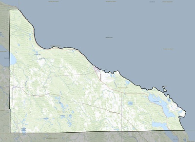 Presque Isle County MI USGS topo map