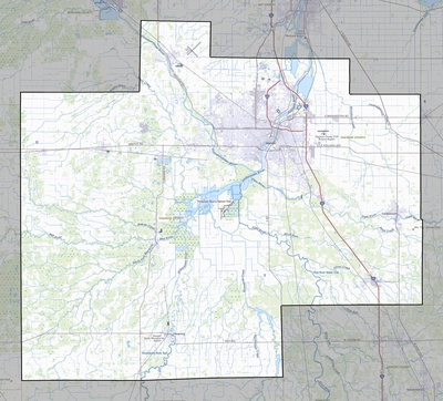 Saginaw County MI USGS topo map