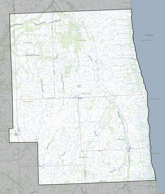Sanilac County MI USGS topo map