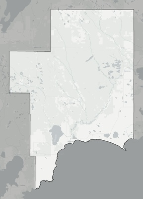 Schoolcraft County MI county basemap context
