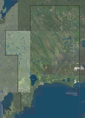Schoolcraft County MI USGS imagery and topo map