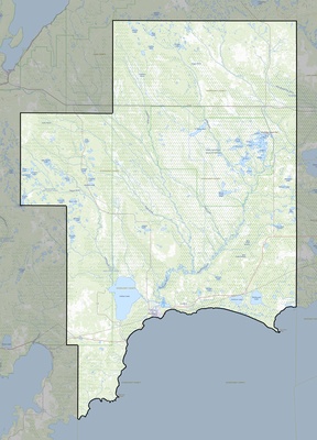 Schoolcraft County MI USGS topo map