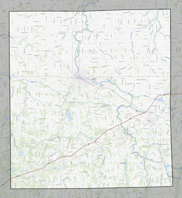 Shiawassee County MI USGS topo map