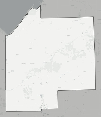 Tuscola County MI county basemap context