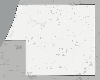 Van Buren County MI county basemap context