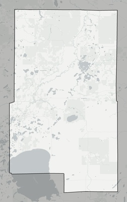 Aitkin County MN county basemap context