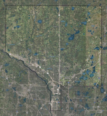 Anoka County MN USGS imagery and topo map