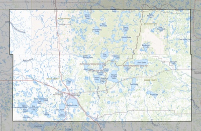 Becker County MN USGS topo map