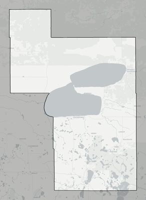 Beltrami County MN county basemap context