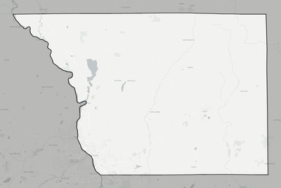 Benton County MN county basemap context