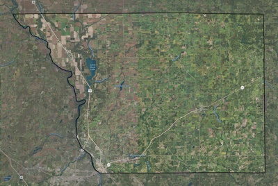 Benton County MN USGS imagery and topo map