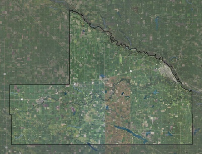 Brown County MN USGS imagery and topo map