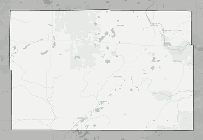 Carlton County MN county basemap context