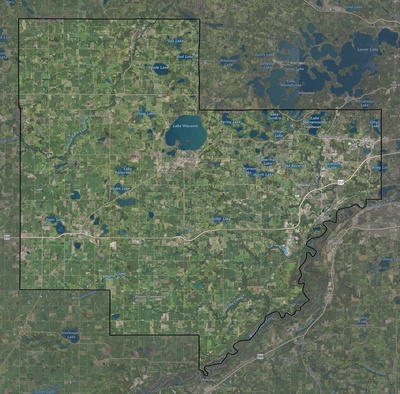 Carver County MN USGS imagery and topo map