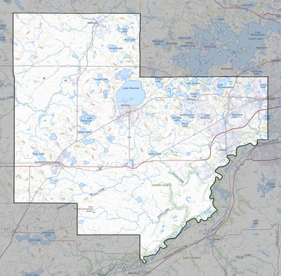 Carver County MN USGS topo map