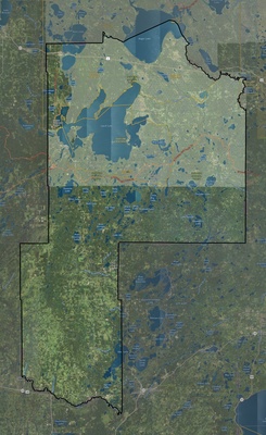 Cass County MN USGS imagery and topo map