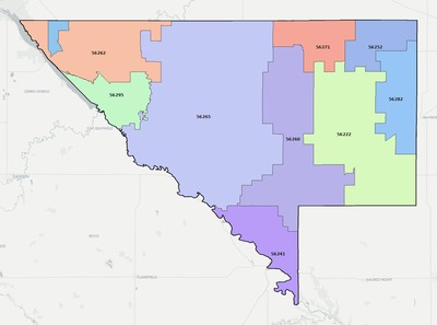 Chippewa County MN ZIP code boundaries map