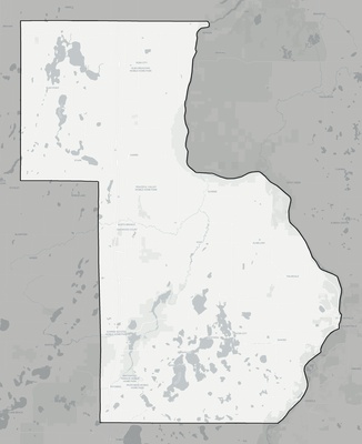 Chisago County MN county basemap context