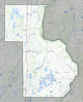 Chisago County MN USGS topo map