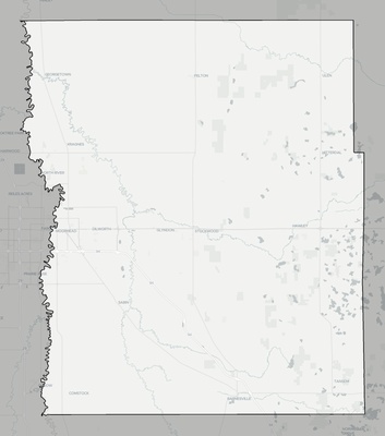 Clay County MN county basemap context