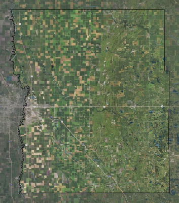 Clay County MN USGS imagery and topo map
