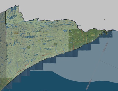 Cook County MN USGS imagery and topo map