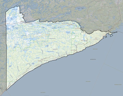 Cook County MN USGS topo map