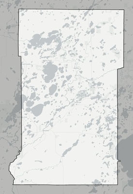 Crow Wing County MN county basemap context