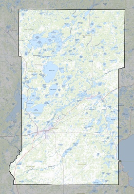 Crow Wing County MN USGS topo map