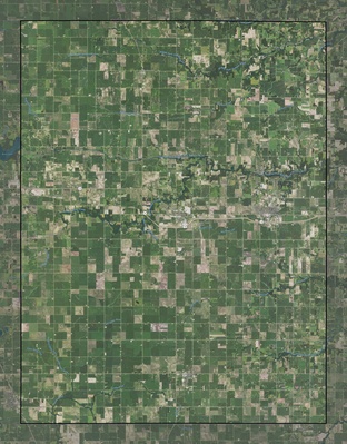 Dodge County MN USGS imagery and topo map
