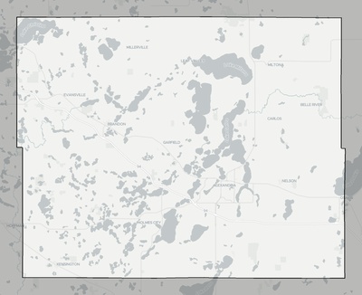 Douglas County MN county basemap context