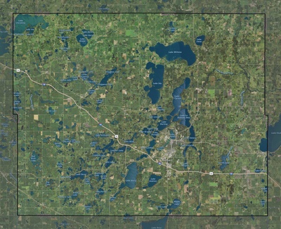 Douglas County MN USGS imagery and topo map