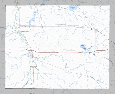 Faribault County MN USGS topo map