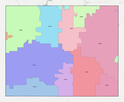 Faribault County MN ZIP code boundaries map