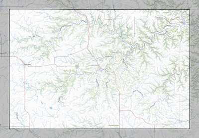 Fillmore County MN USGS topo map