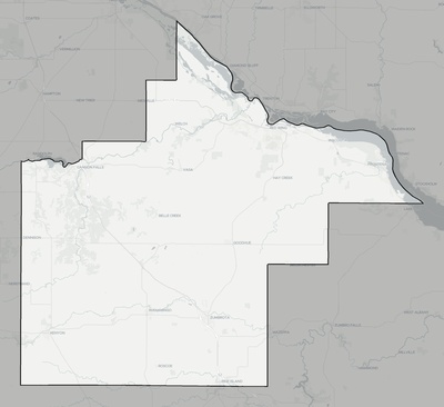 Goodhue County MN county basemap context