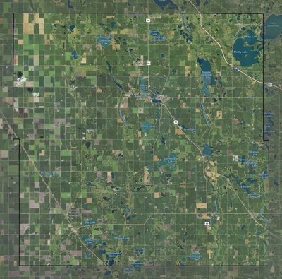 Grant County MN USGS imagery and topo map