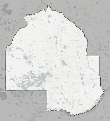 Hennepin County MN county basemap context