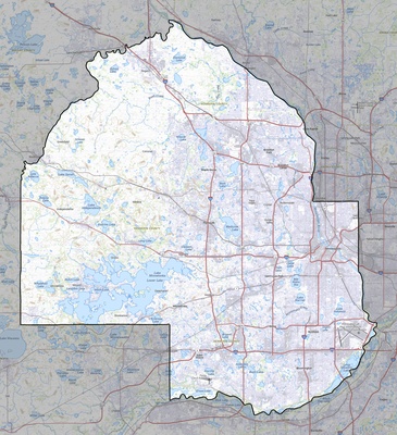 Hennepin County MN USGS topo map