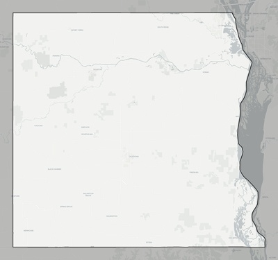 Houston County MN county basemap context