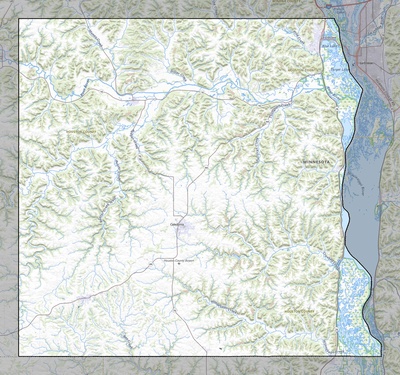 Houston County MN USGS topo map