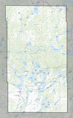Hubbard County MN USGS topo map