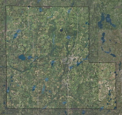 Isanti County MN USGS imagery and topo map