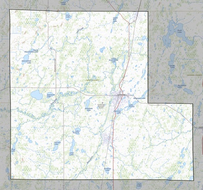 Isanti County MN USGS topo map
