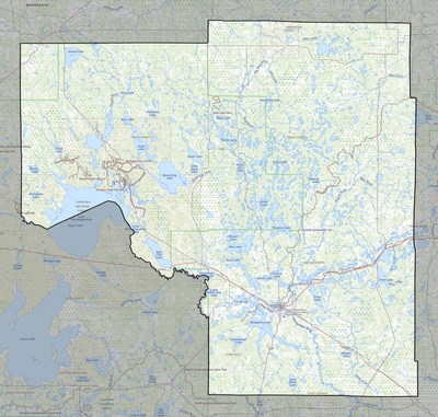 Itasca County MN USGS topo map