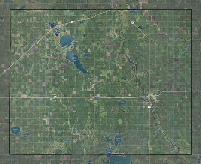 Jackson County MN USGS imagery and topo map