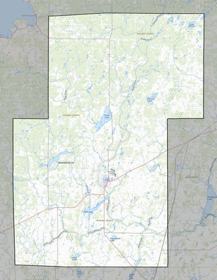 Kanabec County MN USGS topo map