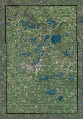Kandiyohi County MN USGS imagery and topo map